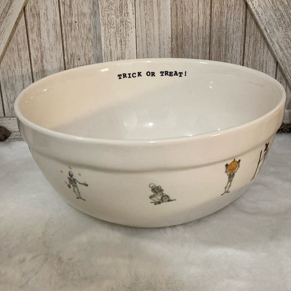 Rae Dunn Halloween Skeleton Bowl - Picture 1 of 7
